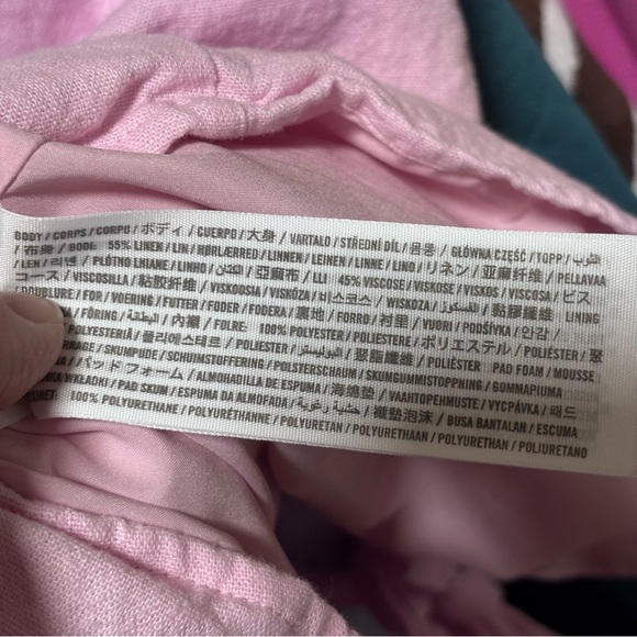 Hollister linen-blend open-back top rose quartz size Medium - Picture 9 of 9